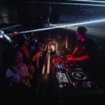 Thank You Ottawa Rick Laplante City At Night DJ performing to crowd with lasers above