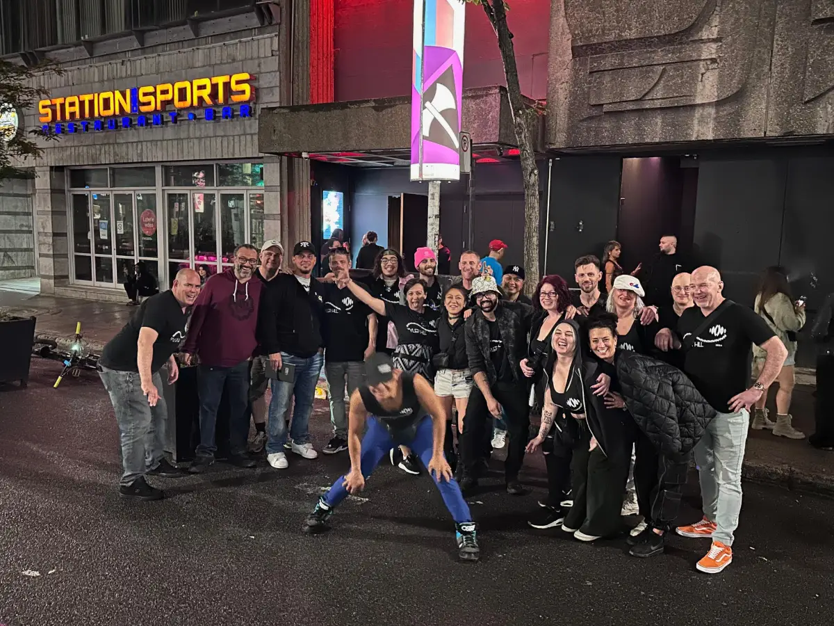 Group outside Stereo Montreal 