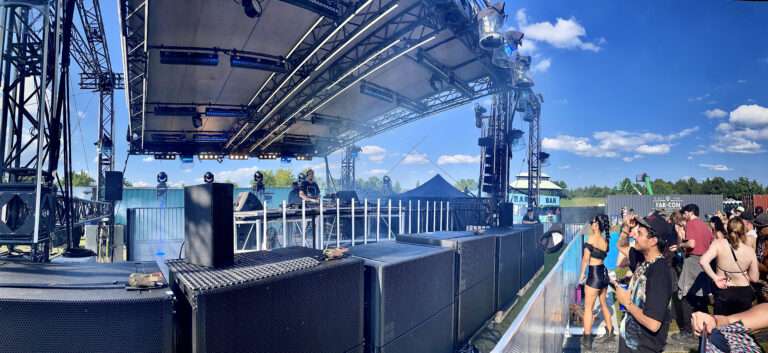 Tyler Hill at Electric Island on stage